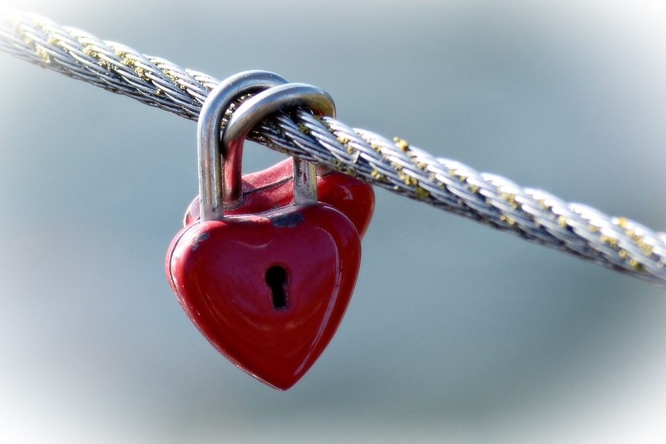 Love padlock love symbol