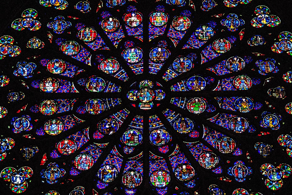 Rosette church window notre dame