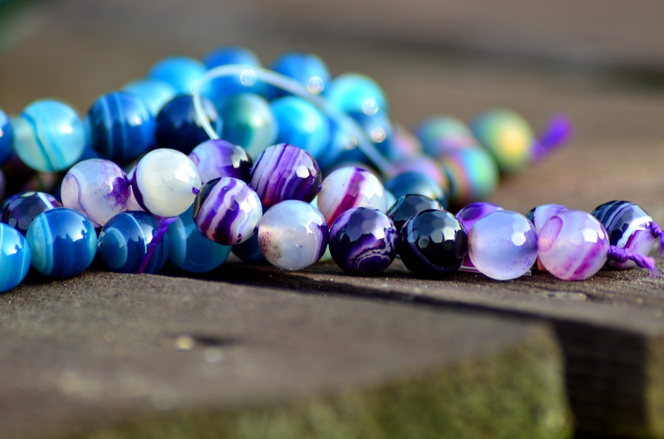 Handicraft violet blue