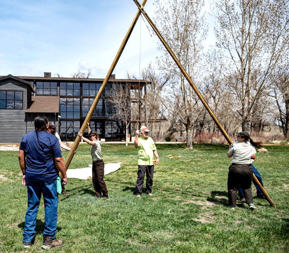 Pretty Shield Foundation Teepee Build