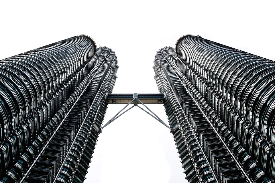 Contemporary petronas towers malaysia