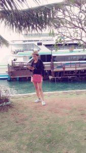 Selfie di Dermaga Bali Hai Cruises