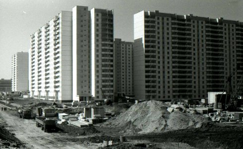 construction of the saburovo microdistrict of 17-storey buildings of the p-44 series
