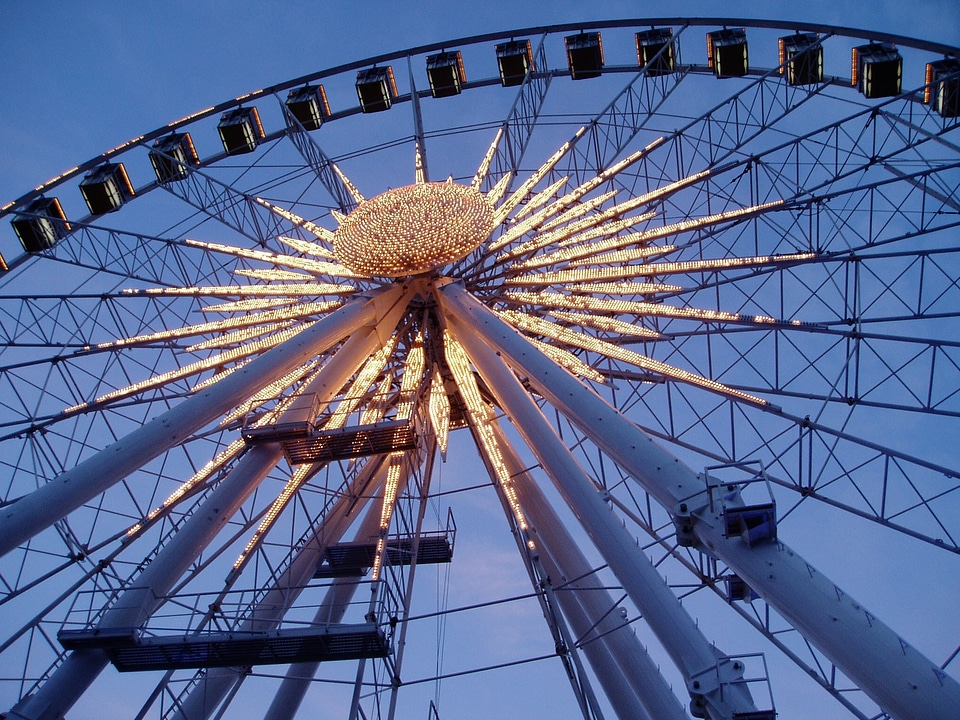 Fair ferris wheel fairground