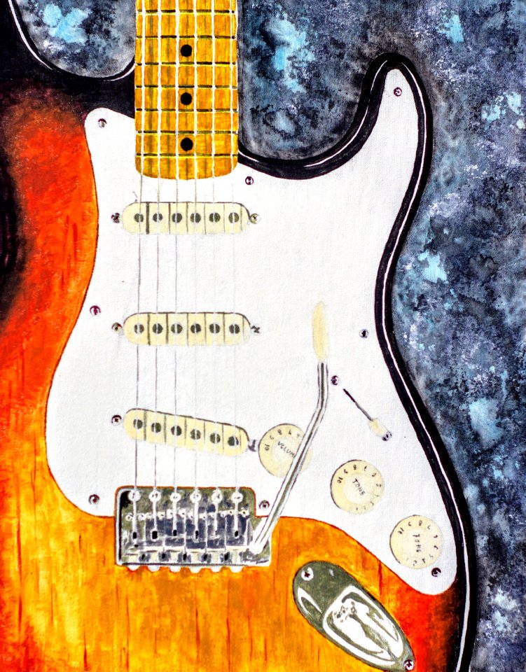 Vintage stratocaster painting - Free photos on creazilla.com