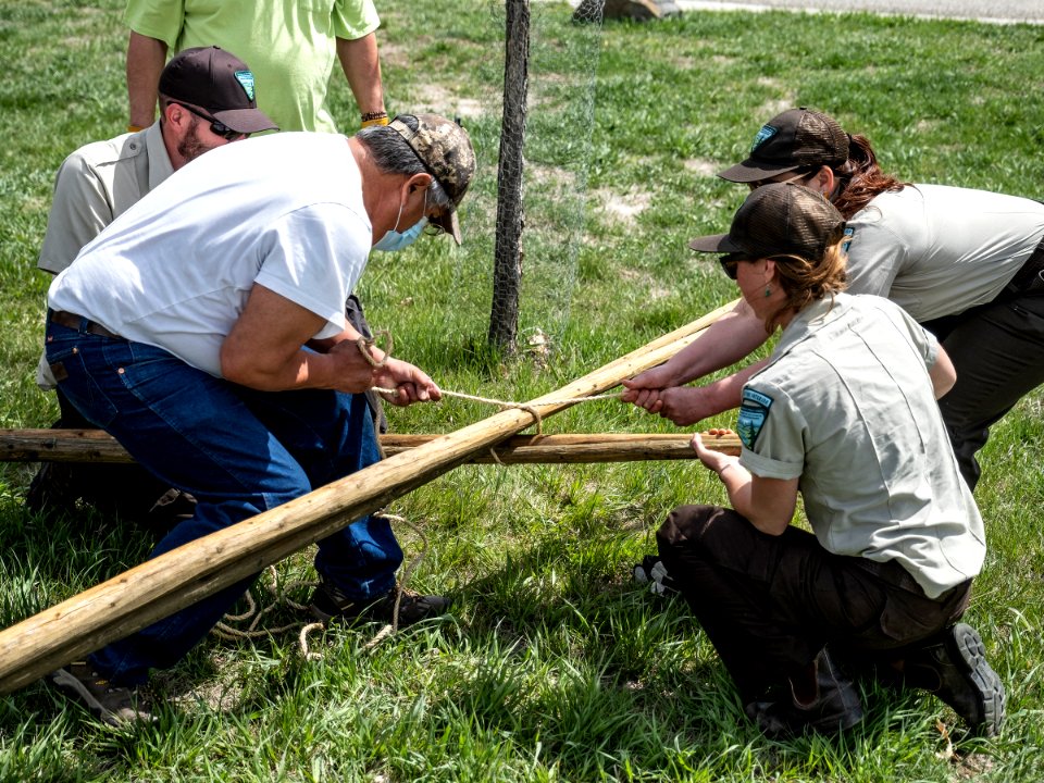 Pretty Shield Foundation Teepee Build