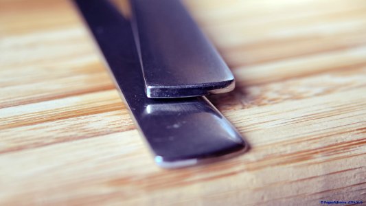 fork and knife close up