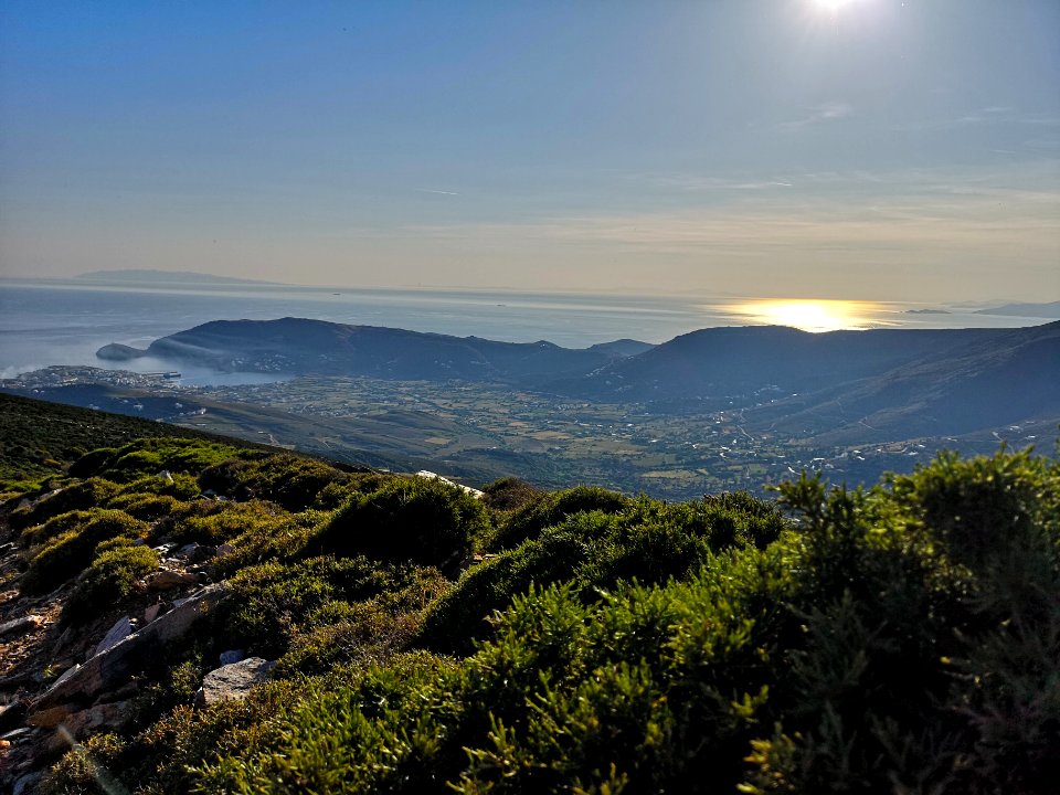 Andros, view to Gavrion harbor