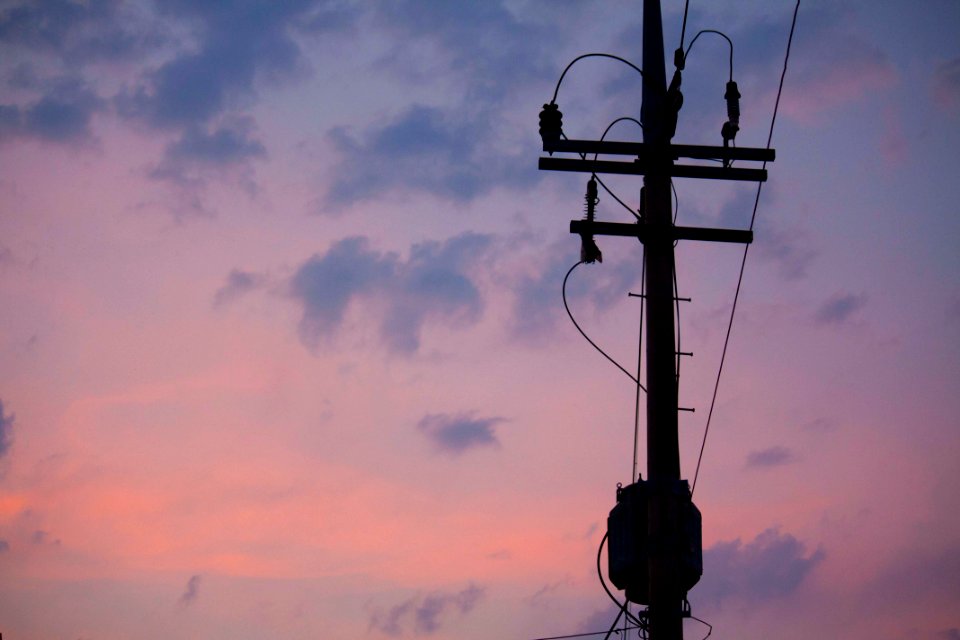 전봇대 전신주 Poles telephone poles