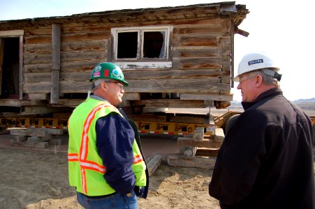 Western Energy Coal Reclamation Cabin Move photo