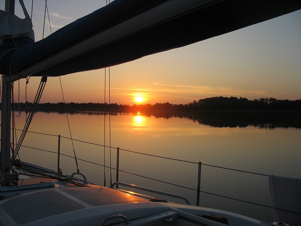 Masuria sails sunset
