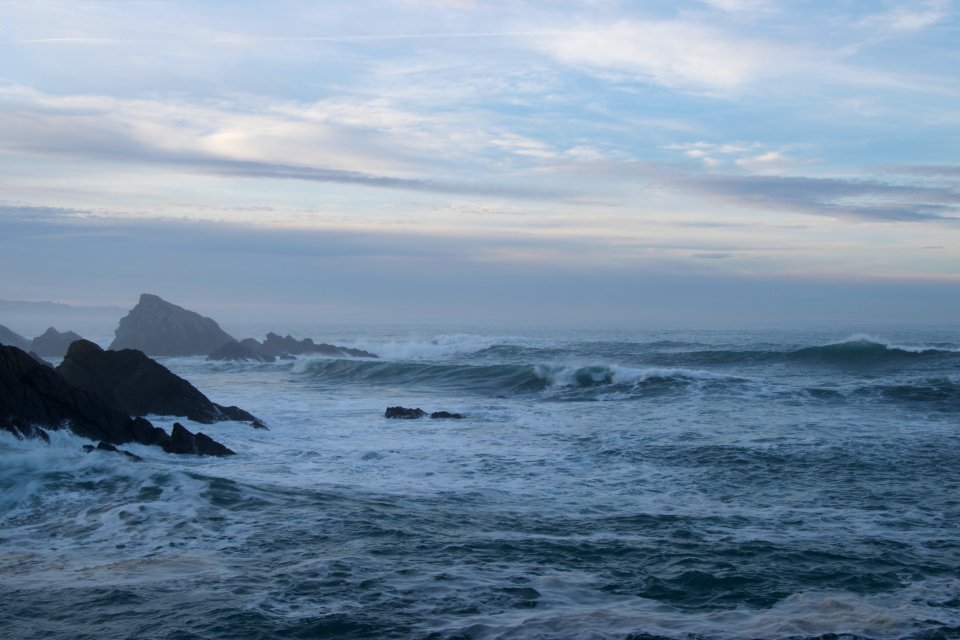 Angry sea