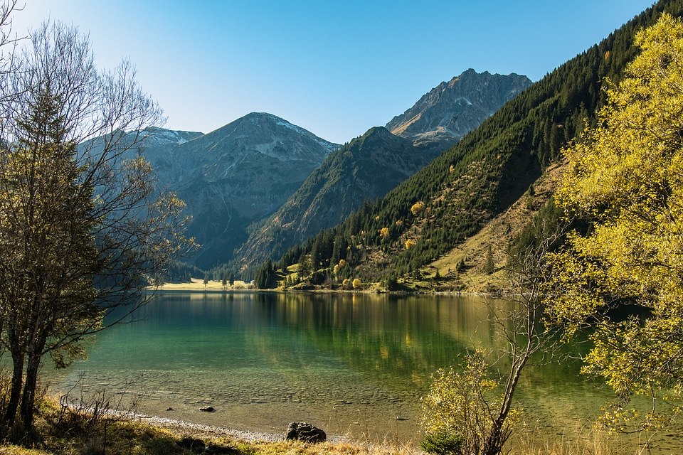 Alpine vilsalpseeberge mountains