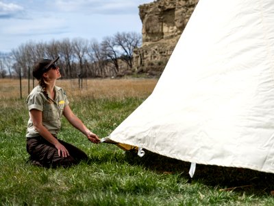 Pretty Shield Foundation Teepee Build