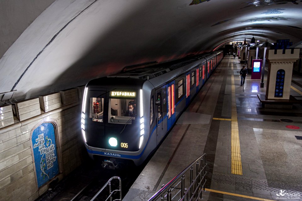 metro train 81-765/766/767.4k  Moscow 2019  in kazan metro