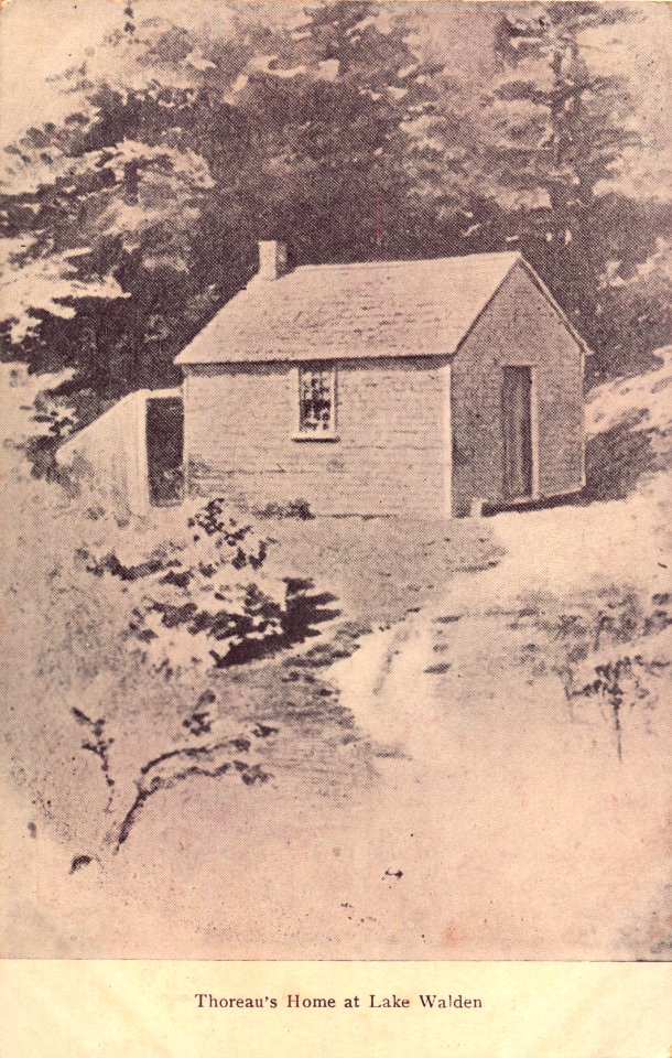 THOREAUS HOME AT LAKE WALDEN