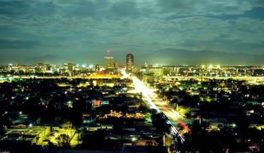 Downtown Tucson At Night