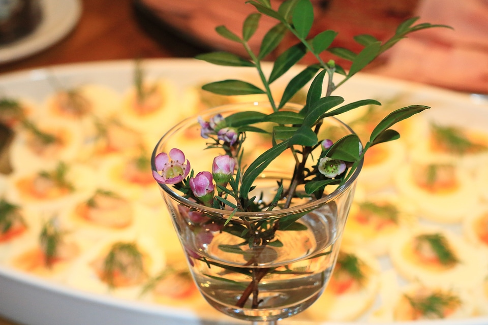 Dill vase cherry blossom