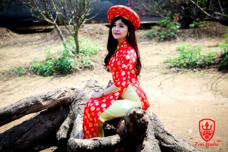 Chụp ảnh áo dài đồng xu - zeus studio