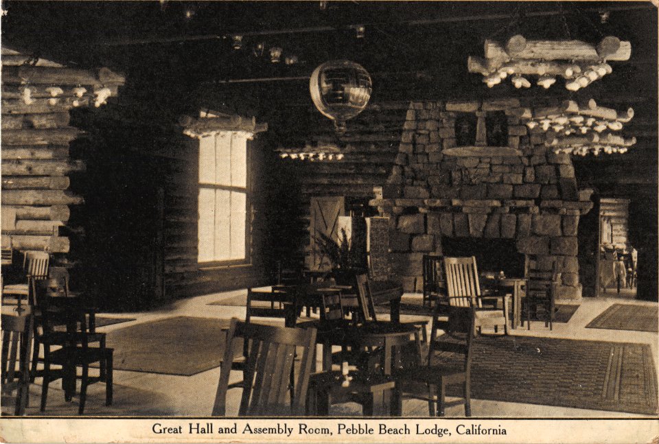 GREAT HALL AND ASSEMBLY ROOM PEBBLE BEACH LODGE CALIFORNIA