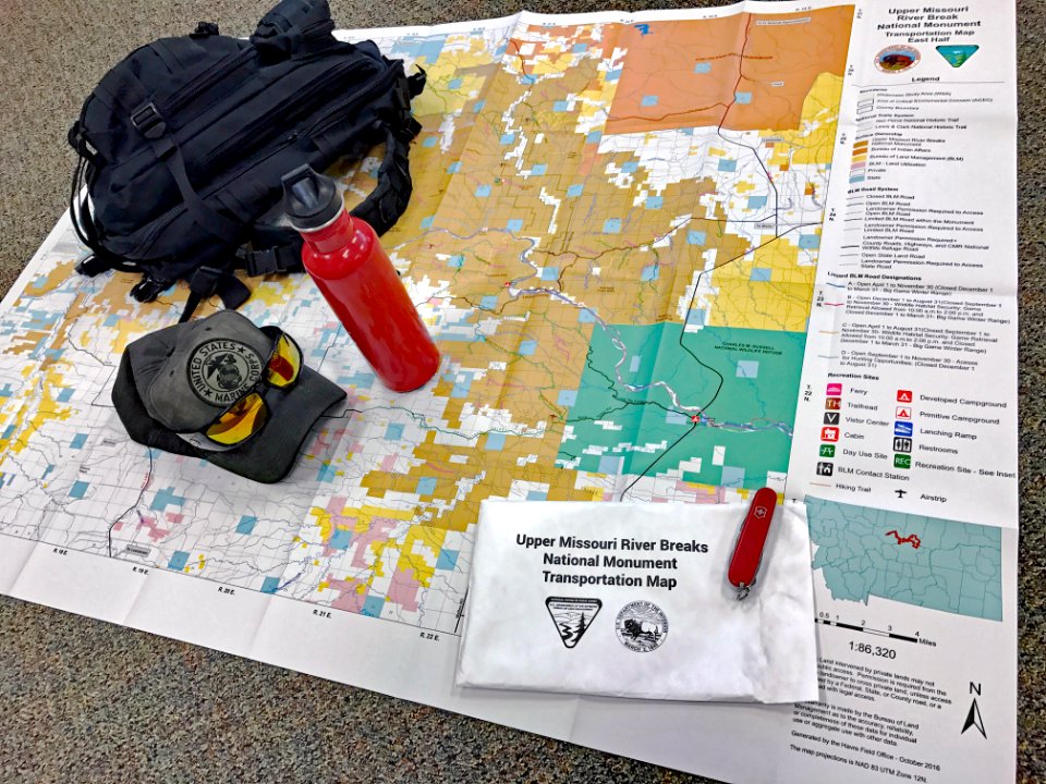 NEWS RELEASE 2017 March 1 Travel Map available for Missouri Breaks Monument JC Moor PHOTO