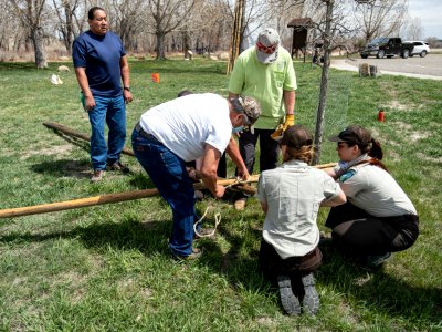 Pretty Shield Foundation Teepee Build