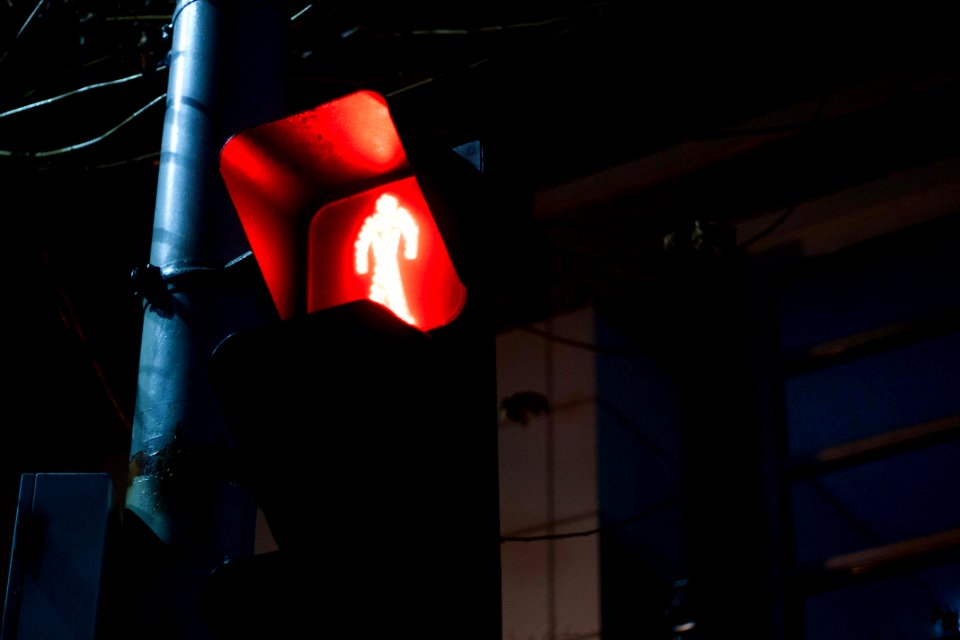붉은 빨간 신호등 Red Traffic Light