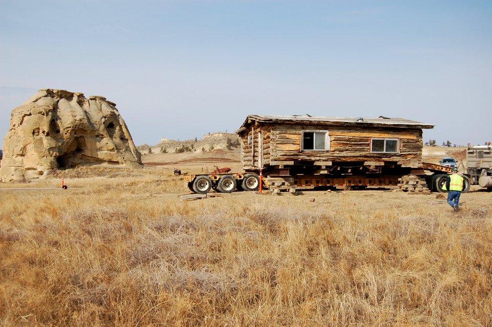 Western Energy Coal Reclamation Cabin Move