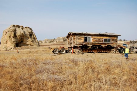 Western Energy Coal Reclamation Cabin Move
