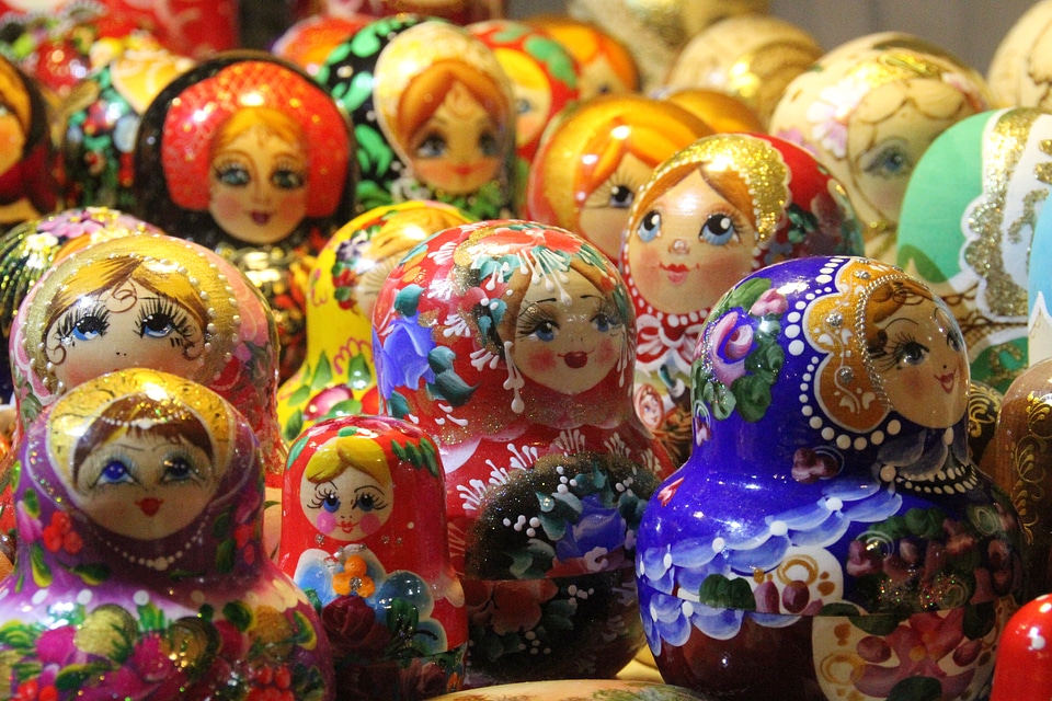 Dolls colorful traditional