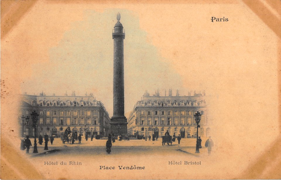 PLACE VENDOME - HOTEL DU RHIN ET HOTEL BRISTOL