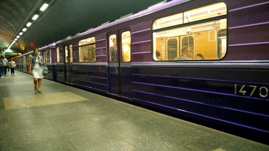 metro train 81-717/714.5b  in baku metro