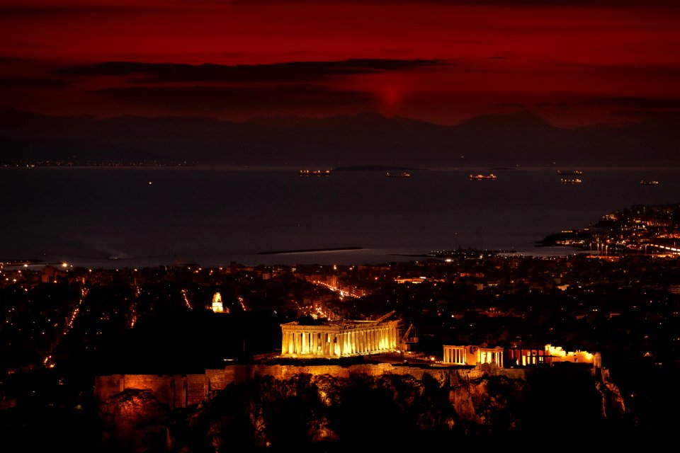 The Parthenon at Dusk
