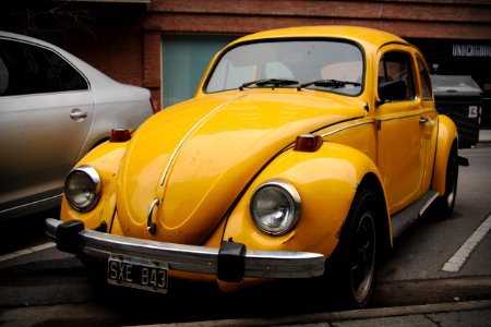 Yellow VW photo