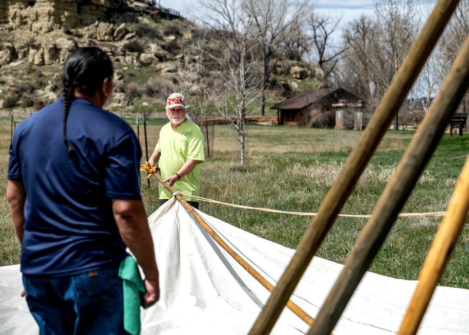 Pretty Shield Foundation Teepee Build