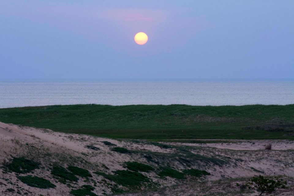 노을지는 태양 바다 日落 Sun Glow Sea