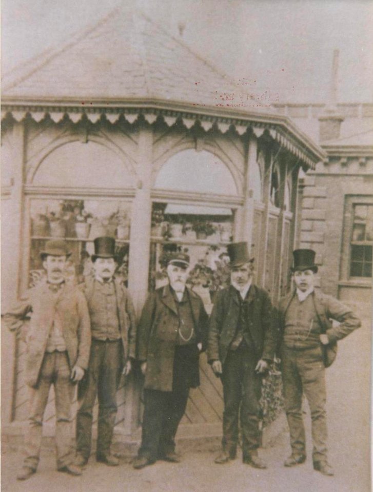 Cabbies Shelter outside Beverley Railway Station c.1890 (archive ref DDX1525-1-10)