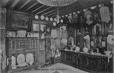 GONNEVILLE - HOTEL AUBOURG,SALLE DES PEINTURES