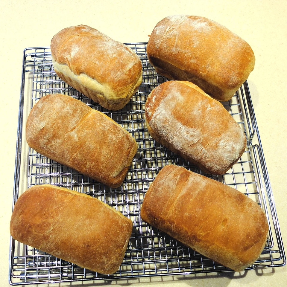 White flour baked food