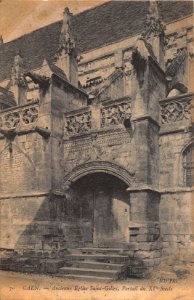 70 CAEN - ANCIENNE EGLISE SAINT-GILLES, PORTAIL DU XV SIECLE