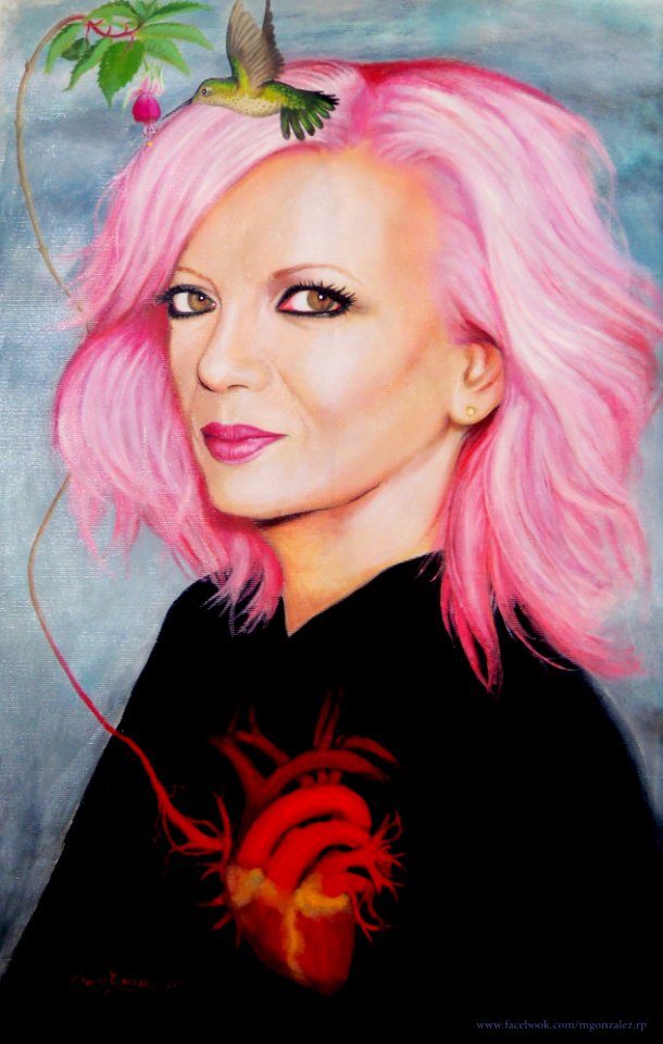 Shirley Manson - retrato en óleo
