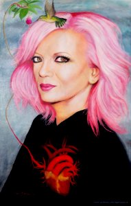 Shirley Manson - retrato en óleo
