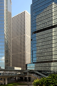 Skyscrapers architecture glass facades