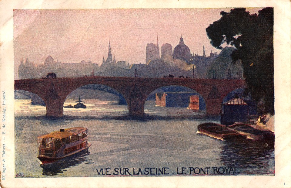 VUE SUR LA SEINE - LE PONT ROYAL