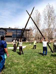 Pretty Shield Foundation Teepee Build