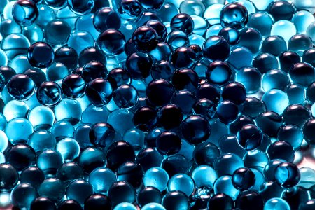 blue-abstract-balls-spheres photo