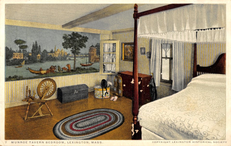 MUNROE TAVERN BEDROOM LEXINGTON MASSACHUSETTS