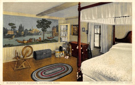 MUNROE TAVERN BEDROOM LEXINGTON MASSACHUSETTS photo