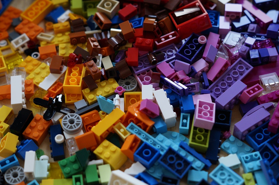 Building blocks play children