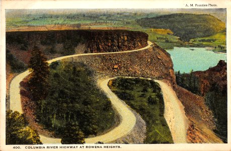 400. COLUMBIA RIVER HIGHWAY AT ROWENTA HEIGHTS OREGON A.M.PRENTISS PHOTO